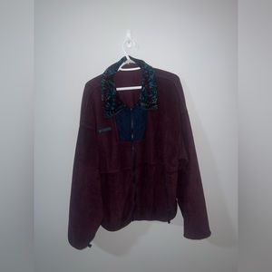 Vintage 90s Columbia Zip-up Fleece Jacket Made in USA